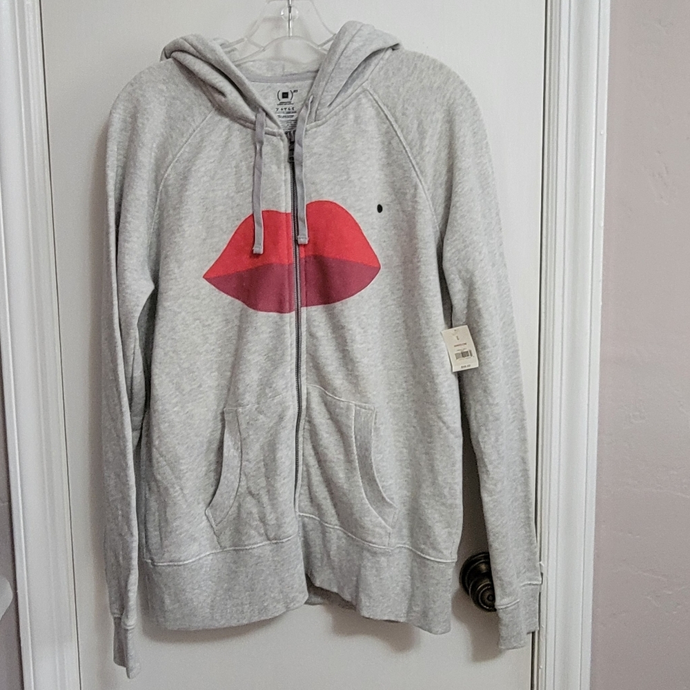 GAP PRODUCT(RED) gray hoodie